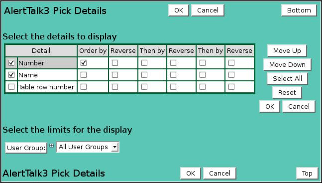 AlertTalk3 Pick Details