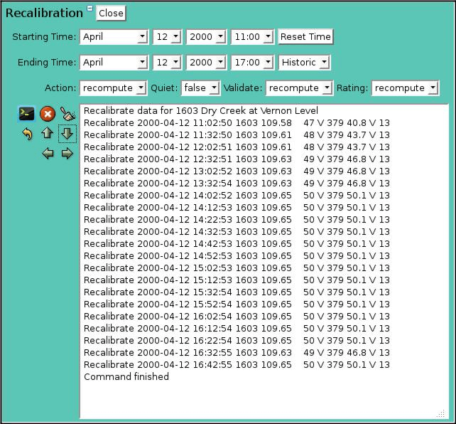 Calibration Edit Page Recalibration Tool 2