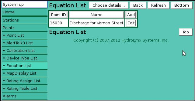 Equation List